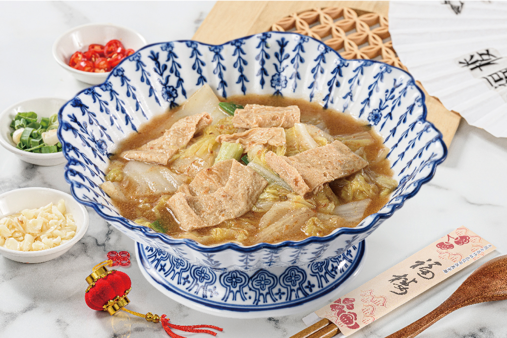 沙茶豆皮白菜 每份200g